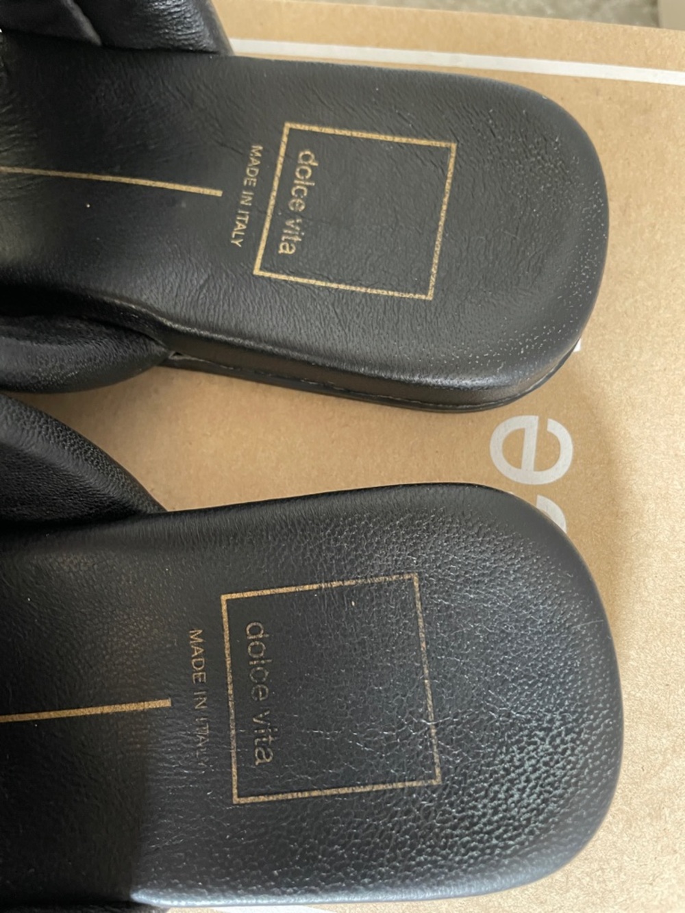 Dolce Vita Adore Slide Sandals Black 5.5 - Picture 5 of 5